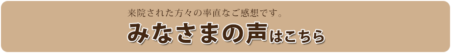 みなさまの声はこちら